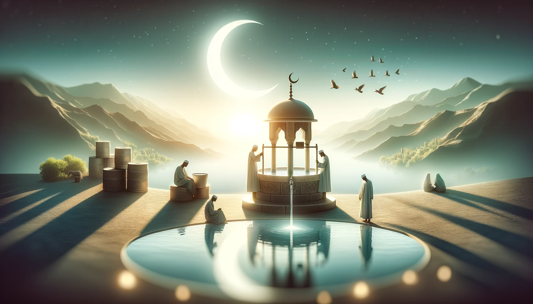 DALLA_E_2023-12-20_03.44.06_-_A_serene_and_spiritual_scene_symbolizing_the_spiritual_significance_of_Zamzam_water_in_Islam._The_image_should_depict_the_Zamzam_well_with_people_draw.png